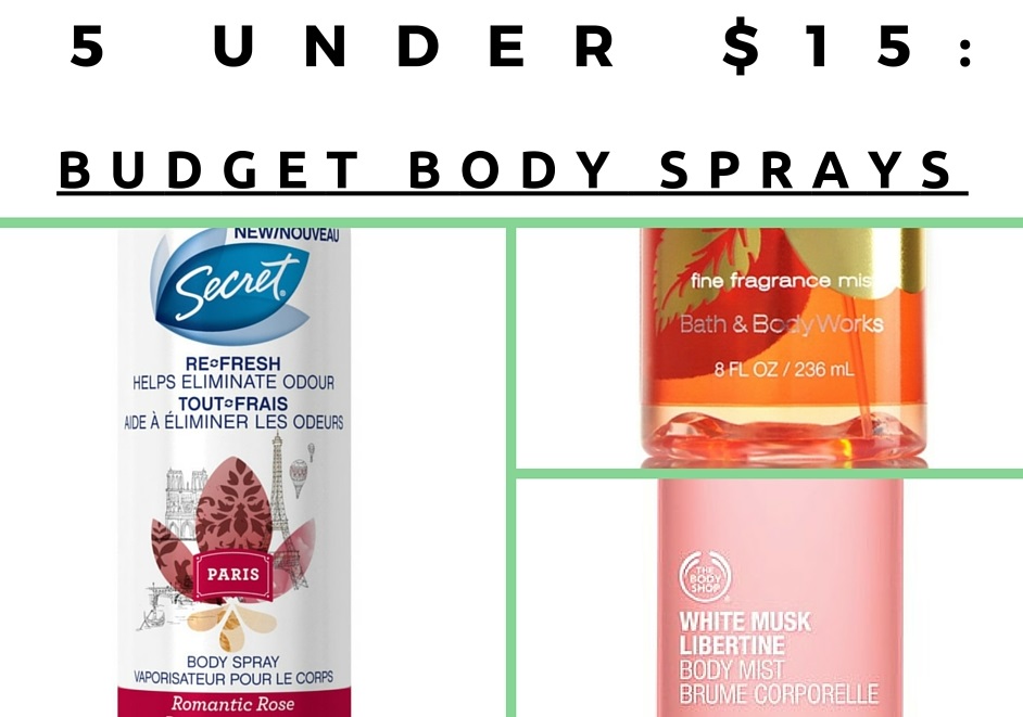 budget body sprays
