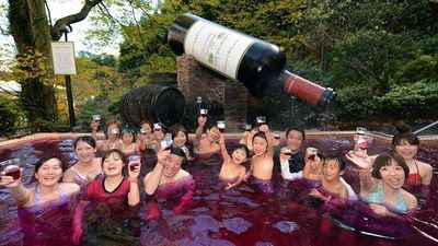 red wine bath